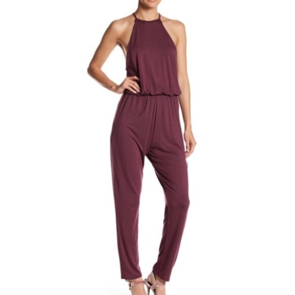 Rachel Pally Pants - Rachel Pally Maisie Blouson Jumpsuit Maroon size M